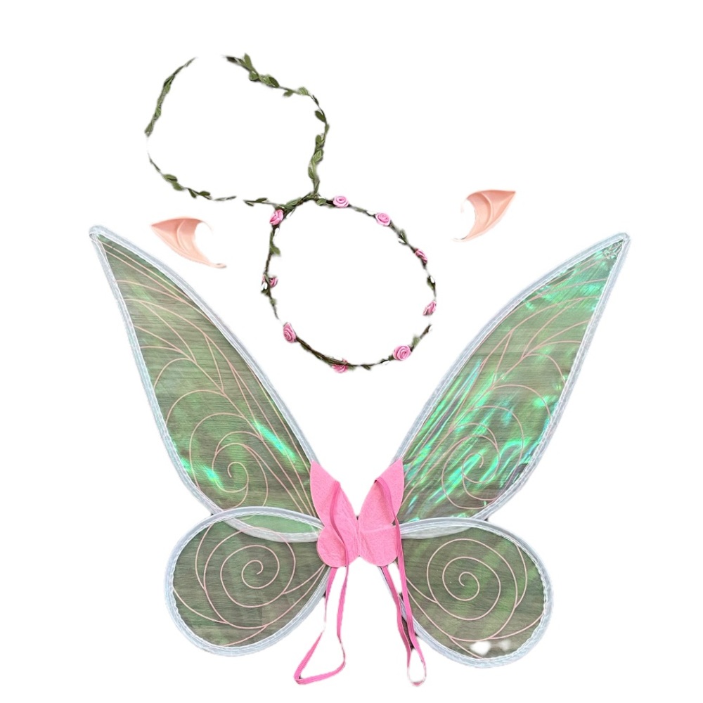 Fairy Costume Accessories - Wings, Ears, Flower Crown adult/child